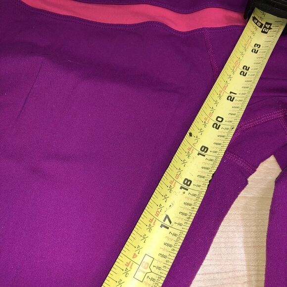 PrAna Yoga Pants WOMAN'S Small Capri Pink Calf Slits Leggings - Picture 5 of 9